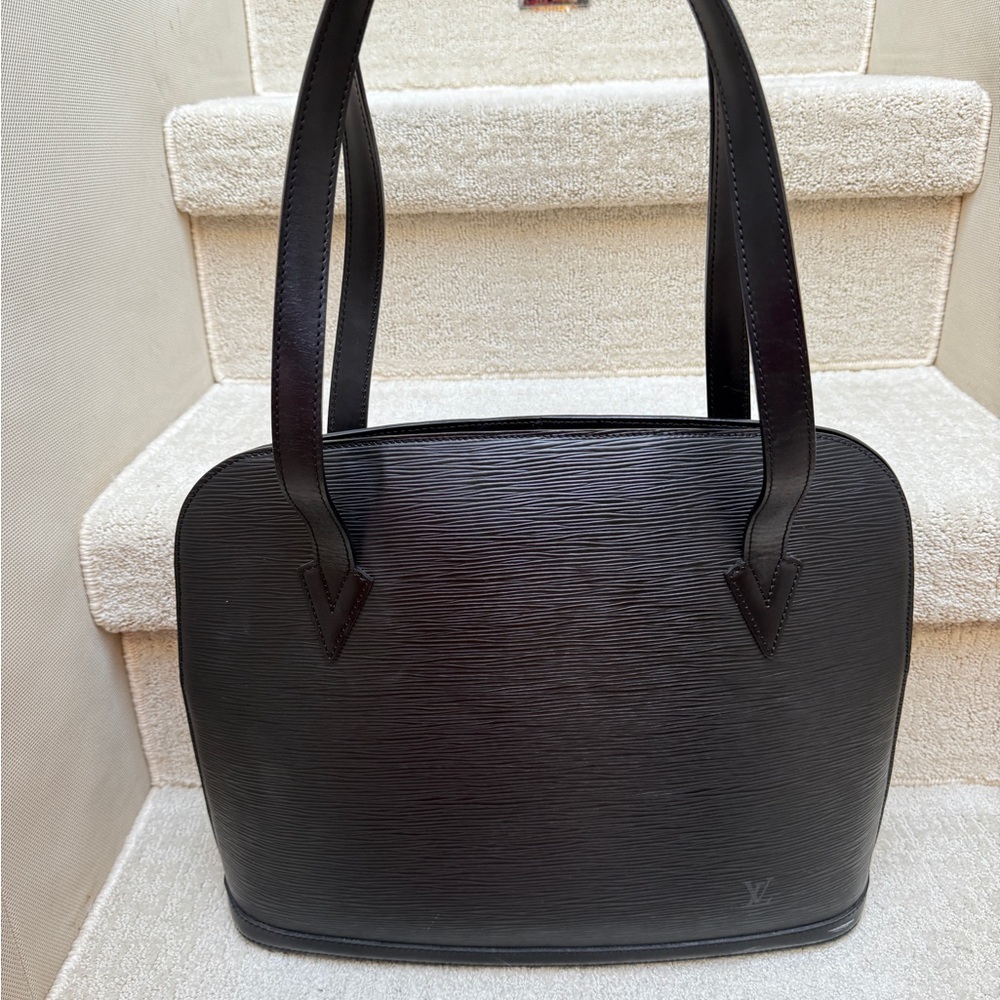 Louis Vuitton Lussac Black Epi leather Shoulder Bag